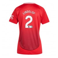 Camisa de time de futebol Manchester United Victor Lindelof #2 Replicas 1º Equipamento Feminina 2024-25 Manga Curta